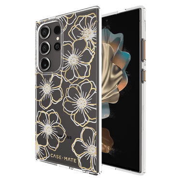 Case-Mate Floral Gems Case For Samsung Galaxy S24 Ultra - Gold